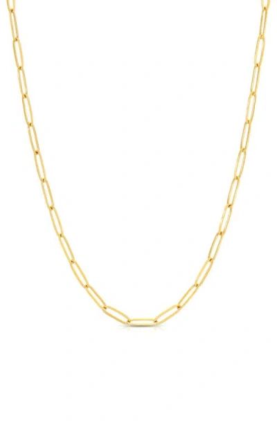 Kozakh Large Flat Link Necklace In Gray