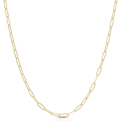 Kozakh Small Flat Link Necklace In Green