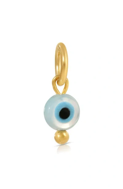 Kozakh Small Round Evil Eye Charm In Gold