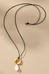 Kozakh Spiral Drop Necklace In Gold