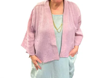 Kozan Kendall Long Sleeve Bolero In Lilac In Pink