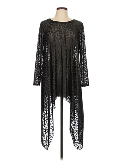 Pre-owned Kozan Long Sleeve Blouse In Black