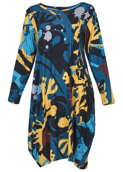 Kozan Plus Women's Draco Dress In Paint In Multi