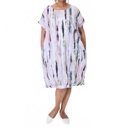 Kozan Simona Dress In Marble In White