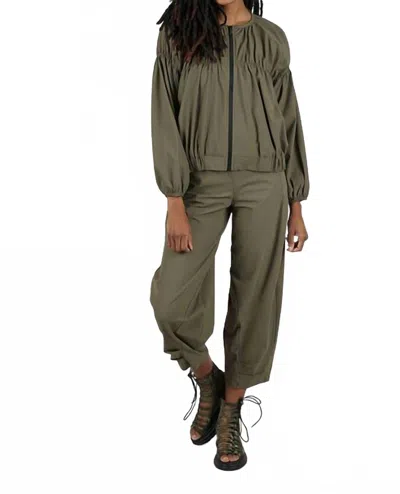 Kozan Vanice Travel Jacket In Khaki In Green