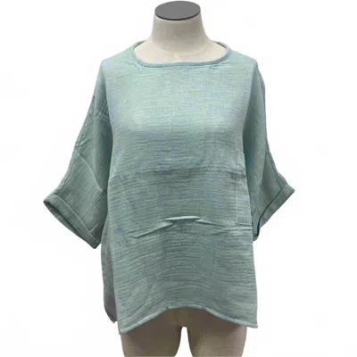 Kozan Women's Honey Dolman Sleeves Top In Pool In Green