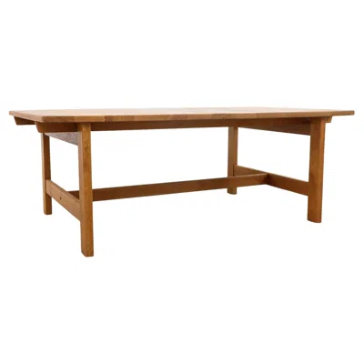 Pre-owned Kp Mobler 1960s Kurt Østervig Oak Tall Coffee Table With Square Frame In Brown
