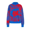 Köpkeköpke Women's Blue / Red Wool Sweater Japan Blue Red In Multi