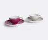 Kpm Berlin Tea And Coffee Red In Red, Grey