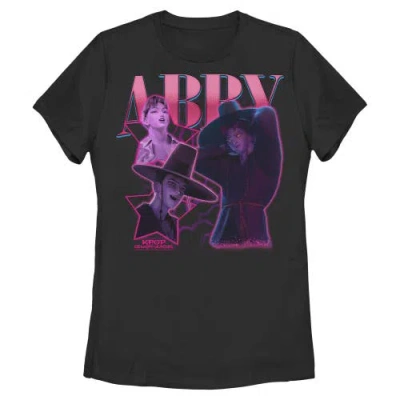 Kpop Demon Hunters Abby Saja Collage  Graphic T-shirt In Black