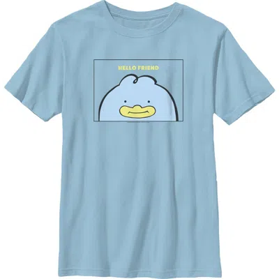 Kpop Demon Hunters Kids' Boy's  Hello Friend Duck  Graphic T-shirt In Blue