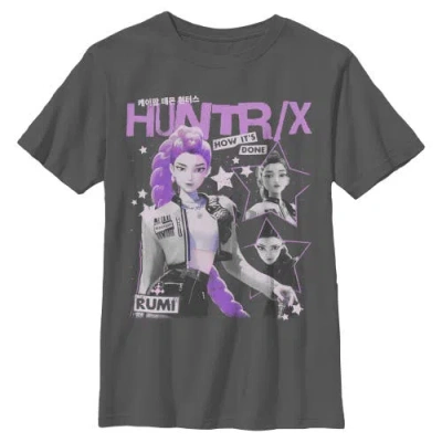 Kpop Demon Hunters Kids' Boy's  Pop Star Huntrix Rumi  Graphic T-shirt In Gray