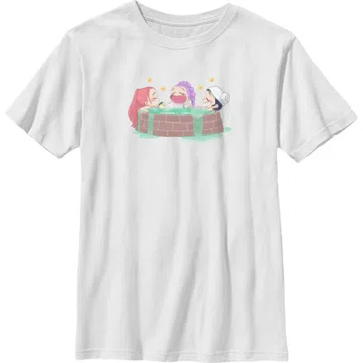 Kpop Demon Hunters Kids' Boy's  Rumi, Mira And Zoey Relaxing  Graphic T-shirt In White