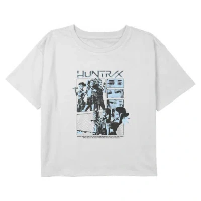 Kpop Demon Hunters Kids' Girl's  A Battle For Hearts And Minds  Graphic T-shirt In White