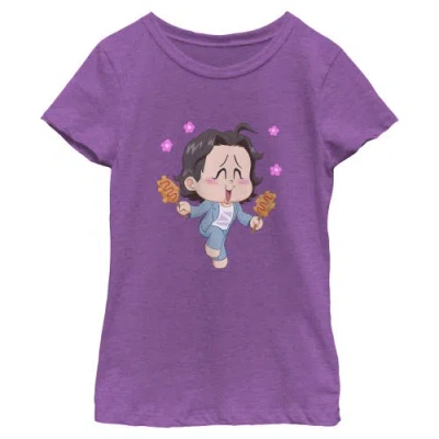 Kpop Demon Hunters Kids' Girl's  Bobby Corn Dog  Graphic T-shirt