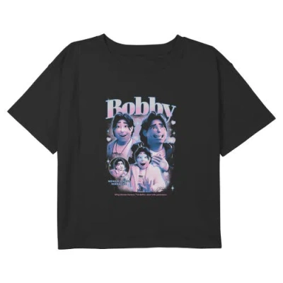 Kpop Demon Hunters Kids' Girl's  Bobby World's Best Manager Hearts  Graphic T-shirt In Black