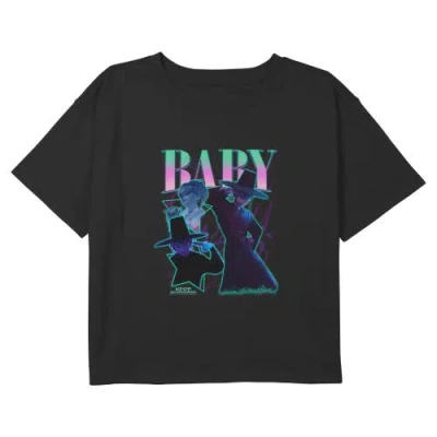 Kpop Demon Hunters Kids' Girl's  Idol Baby Collage  Graphic T-shirt In Black