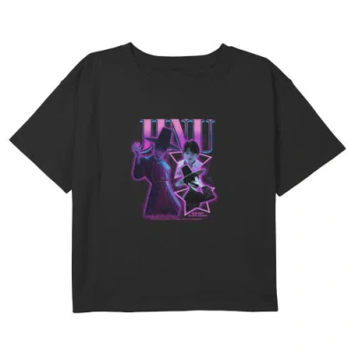 Kpop Demon Hunters Kids' Girl's  Idol Jinu Collage  Graphic T-shirt In Black