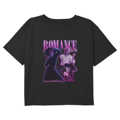 Kpop Demon Hunters Kids' Girl's  Idol Romance Collage  Graphic T-shirt In Black
