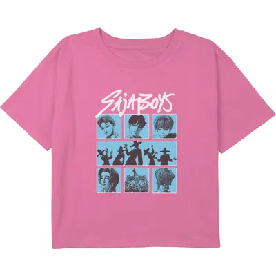 Kpop Demon Hunters Kids' Girl's  Idols Saja Boys Group  Graphic T-shirt In Pink