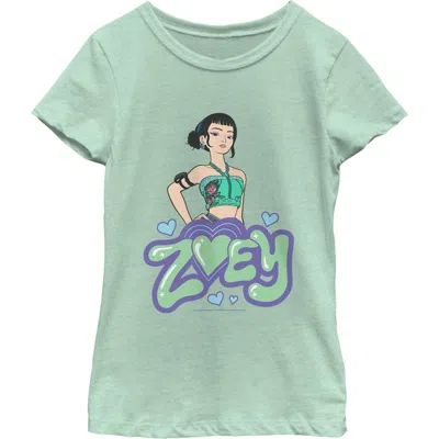 Kpop Demon Hunters Kids' Girl's  Mira Rockstar Pose Graphic T-shirt In Mint: Zoey