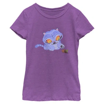 Kpop Demon Hunters Kids' Girl's  Mischievous Derpy  Graphic T-shirt In Purple