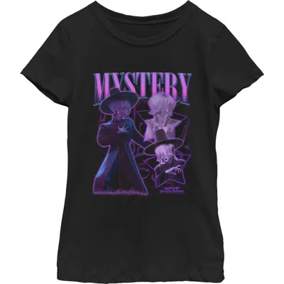 Kpop Demon Hunters Kids' Girl's  Mystery Saja Collage  Graphic T-shirt In Black