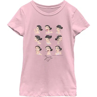Kpop Demon Hunters Kids' Girl's  The Expressions Of Mira Graphic T-shirt In Pink