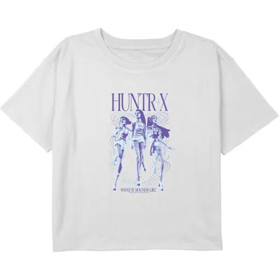 Kpop Demon Hunters Kids' Girl's  What It Sound Like Superstars  Graphic T-shirt In Gray