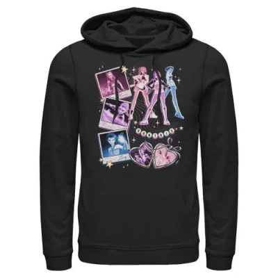 Kpop Demon Hunters Huntrix Cute Instant Film Portrait  Pull Over Hoodie In Black