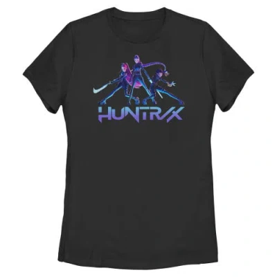 Kpop Demon Hunters Huntrix Girls  Graphic T-shirt In Black