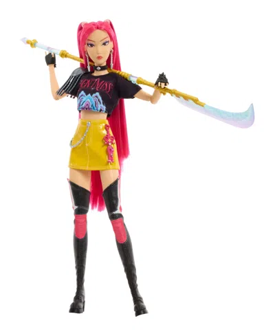 Kpop Demon Hunters Huntrx Mira 12.75" Fashion Doll With 11 Posable Joints And Curved Moon Sword, Ages 4+ In Multi