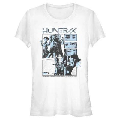 Kpop Demon Hunters Kids' Junior's  A Battle For The Fans  Graphic T-shirt In White
