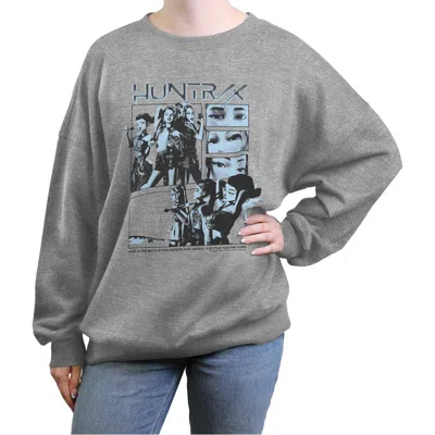 Kpop Demon Hunters Junior's  A Battle For The Fans Superstars Sweatshirt In Gray