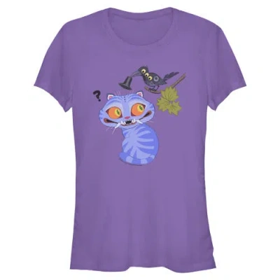 Kpop Demon Hunters Kids' Junior's  Derpy And Magpie  Graphic T-shirt In Purple