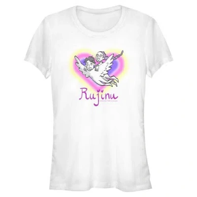 Kpop Demon Hunters Kids' Junior's  Fan Art Rujinu  Graphic T-shirt In White
