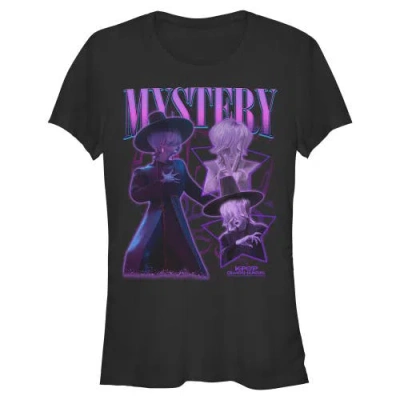 Kpop Demon Hunters Kids' Junior's  Mystery Saja Collage  Graphic T-shirt In Black
