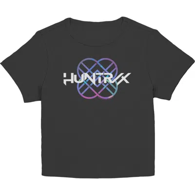 Kpop Demon Hunters Junior's  Pop Stars Holographic Logo Graphic T-shirt In Gray