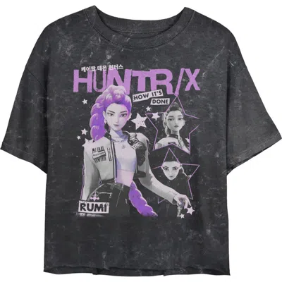 Kpop Demon Hunters Junior's  Rumi Idol Stars Graphic T-shirt In Black