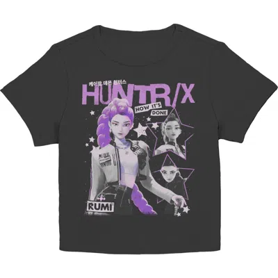 Kpop Demon Hunters Junior's  Rumi Show How It's Done Graphic T-shirt In Black