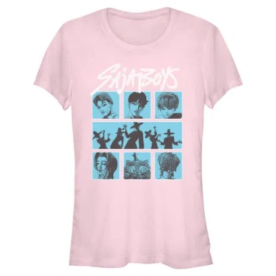 Kpop Demon Hunters Kids' Junior's  Saja Boys Group  Graphic T-shirt In Pink
