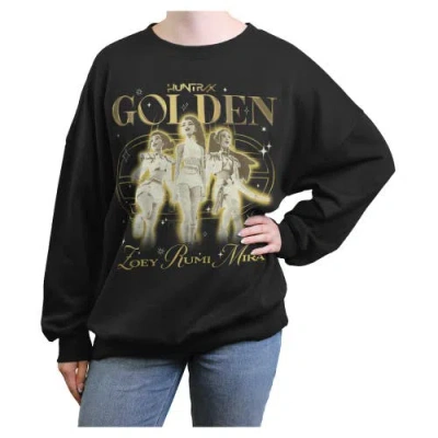 Kpop Demon Hunters Junior's  The Golden Girls Group Sweatshirt In Black