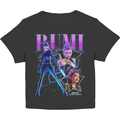 Kpop Demon Hunters Junior's  Your Idol Rumi Graphic T-shirt In Black