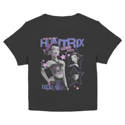 Kpop Demon Hunters Junior's  Zoey Show How It's Done Graphic T-shirt In Black
