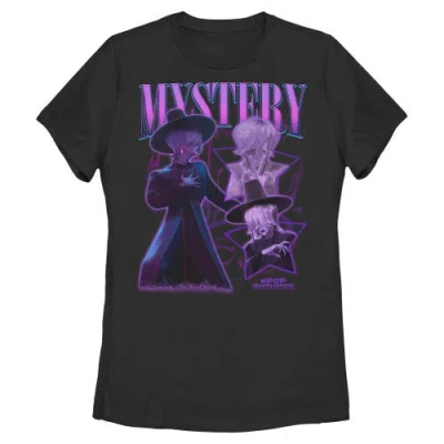 Kpop Demon Hunters Mystery Saja Collage  Graphic T-shirt In Black