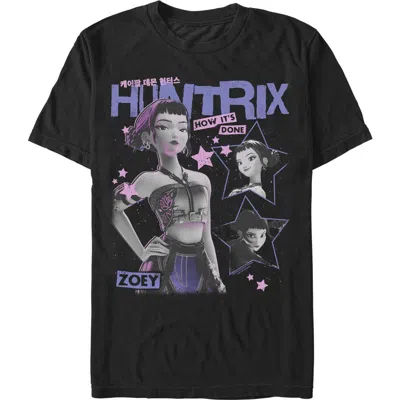 Kpop Demon Hunters Pop Star Huntrix Zoey  Graphic T-shirt In Black