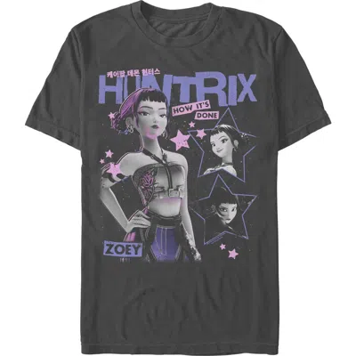 Kpop Demon Hunters Pop Star Huntrix Zoey  Graphic T-shirt In Black