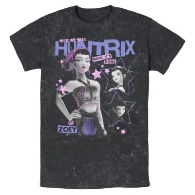 Kpop Demon Hunters Pop Star Huntrix Zoey  Graphic T-shirt In Black