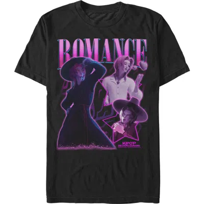 Kpop Demon Hunters Romance Saja Collage  Graphic T-shirt In Black