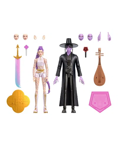 Kpop Demon Hunters Rumi & Jinu Final Battle 18+ Articulation Swappable Hands & Faces Action Figure 2-pack, Ages 4+ In Multi